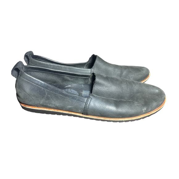 Sorel Black Ella Slip-On Shoes Sz 10 M Round Toe Comfort Flats Loafer - Picture 1 of 11